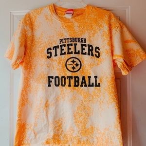 ✰PITTSBURGH STEELERS BLEACH DYED T-SHIRT✰